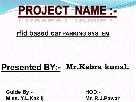 rfid parking system ppt|rfid based car parking system.